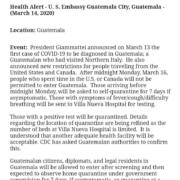 Guatemala closes borders for two weeks to contain coronavirus