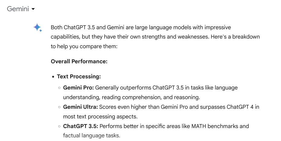 AI Model Differences